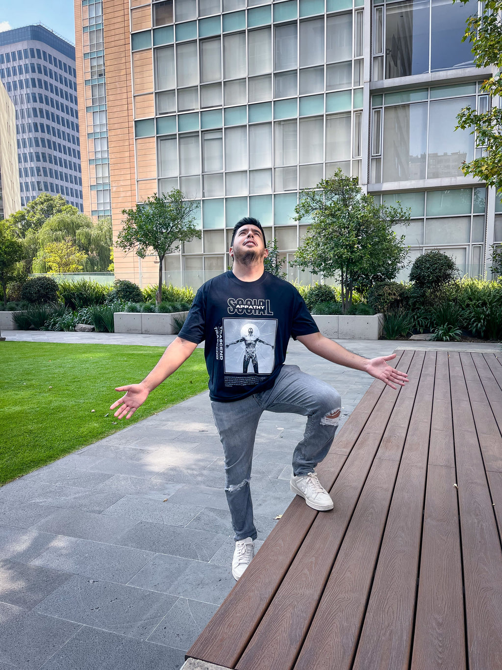 Playera Oversize 200 grs Trascend | Social Apathy